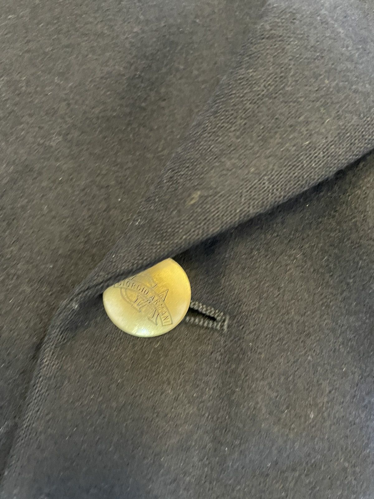 Giorgio Armani × Vintage Winter Weight Wool & Cashmere Double Breasted Jacket Size 44R - 6 Thumbnail