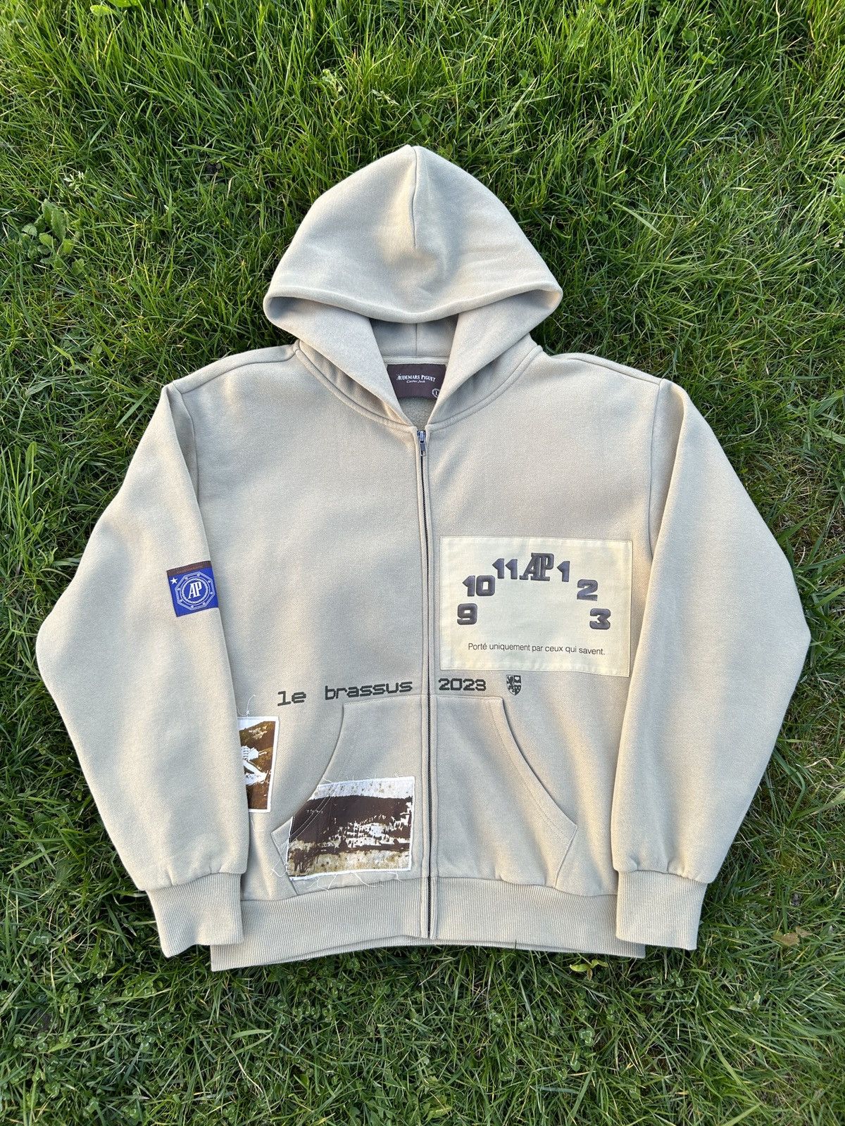 image of Cj X Audemars Piguet Brassus Zip Up Hoodie in Green, Men's (Size Large)