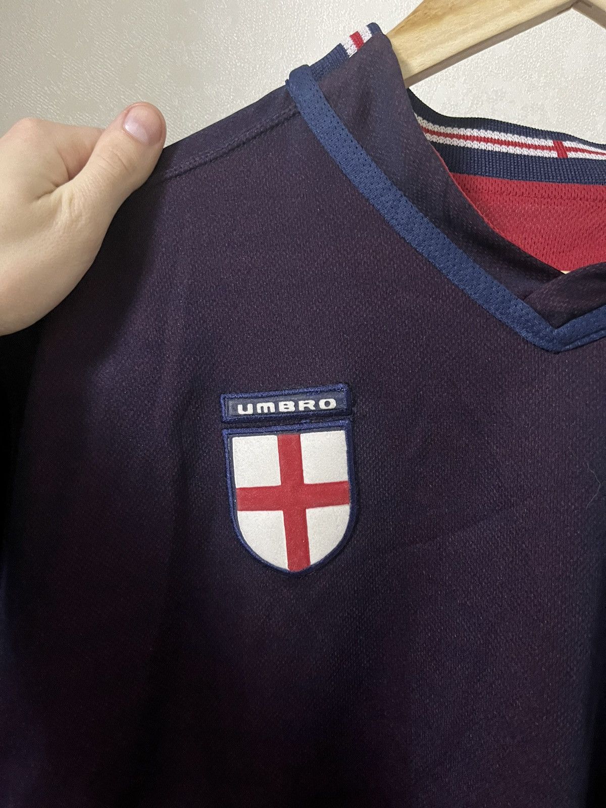 Umbro Umbro England Vintage Reversible Jersey Size US M / EU 48-50 / 2 - 8 Thumbnail