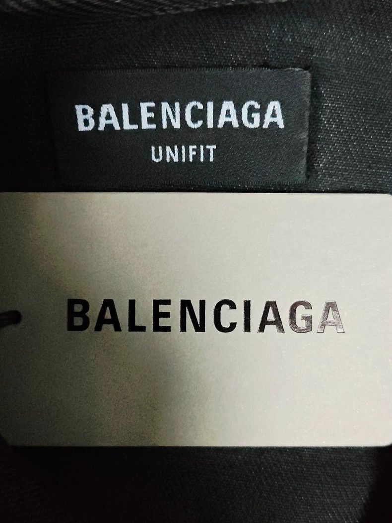 Balenciaga Balenciaga Painted Graffiti Double B Luminous Denim Jacket Size US XS / EU 42 / 0 - 4 Thumbnail