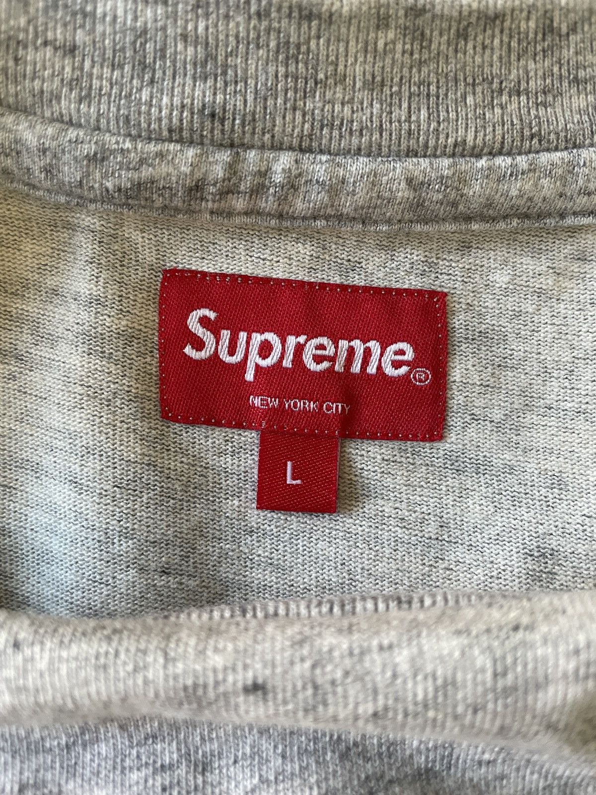 Supreme Supreme Pocket Tee - Gray Size US L / EU 52-54 / 3 - 3 Thumbnail