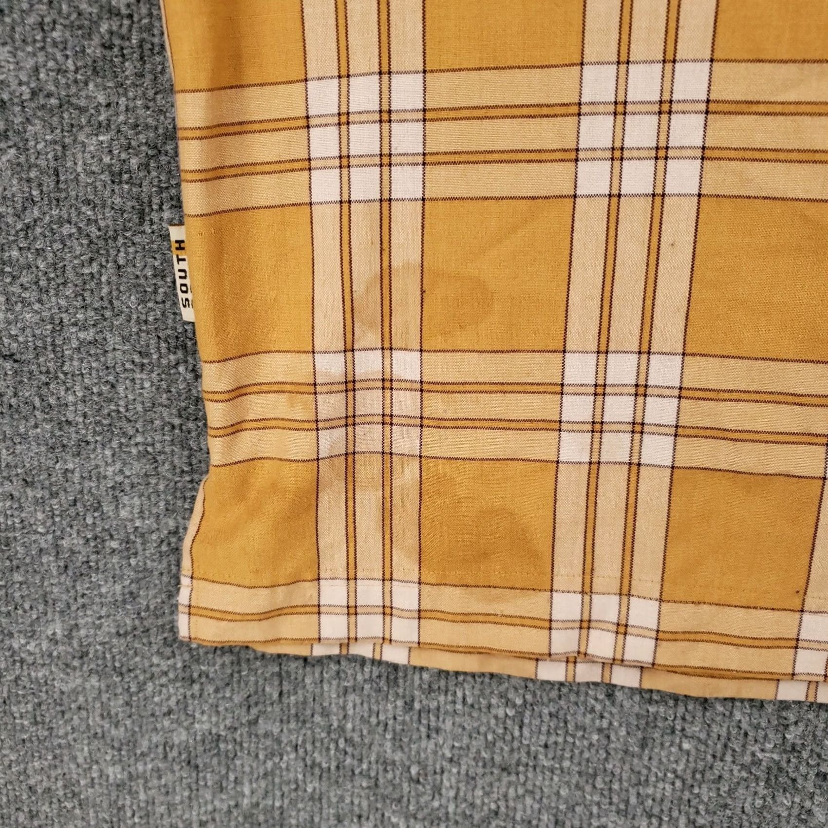 Southpole VINTAGE Southpole Button Up Shirt Mens L Large Yellow Plaid Short Sleeve Y2K Size US L / EU 52-54 / 3 - 4 Thumbnail