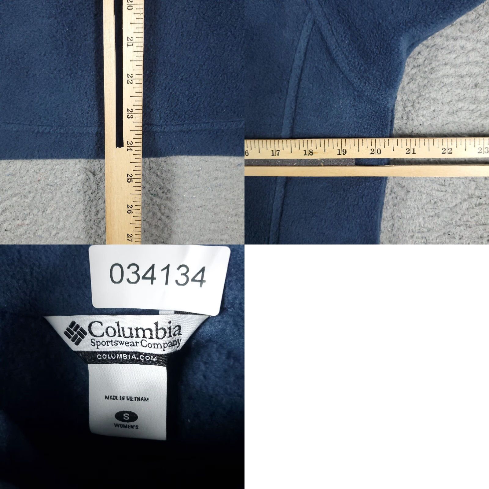 Vintage Columbia Fleece Jacket Womens Small Blue Full Zip Mid-Length Regular Fit Size S / US 4 / IT 40 - 8 Thumbnail