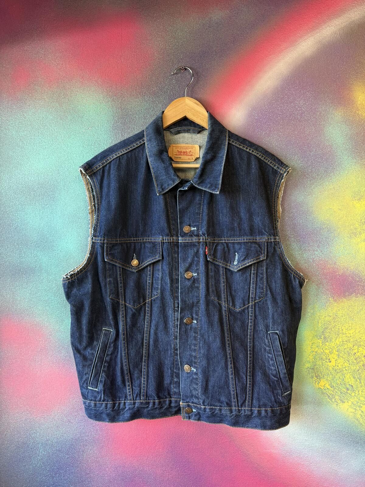 Other Vintage Levi’s red tab denim filet vest - blue - size large Size ONE SIZE - 1 Thumbnail