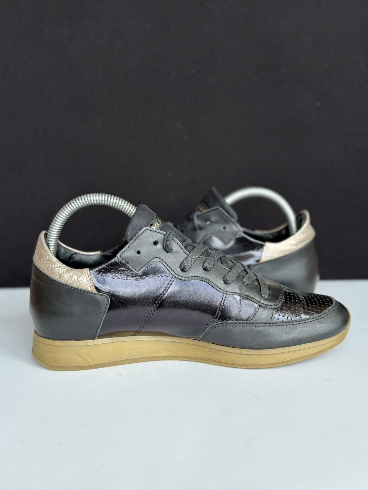 Puma Philippe Model Black Leather Sneakers size 39 Size US 9 / IT 39 - 5 Thumbnail
