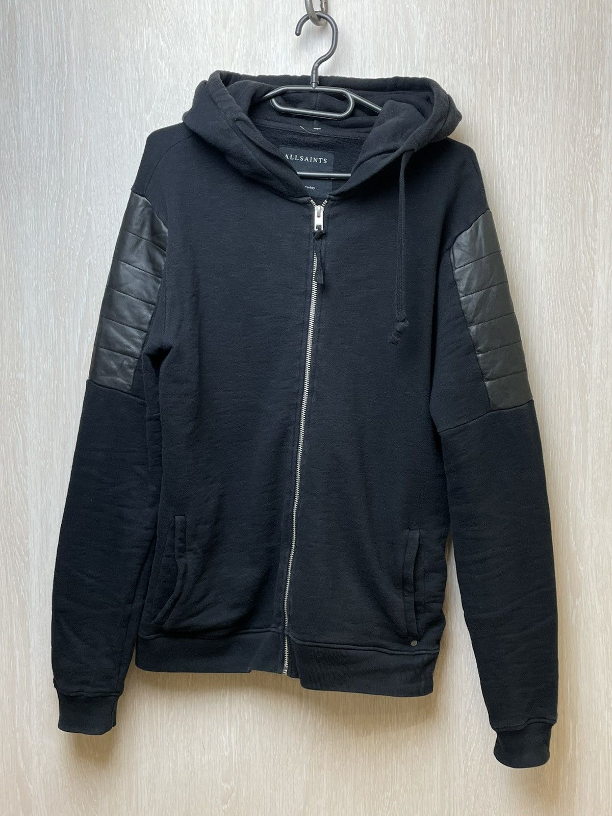 Allsaints AllSaints Black Zip Hoodie Medium Size US M / EU 48-50 / 2 - 1 Thumbnail