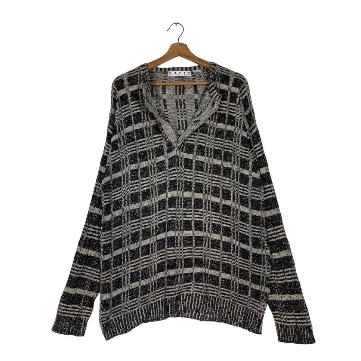 Vintage BASIX Fenn Wright & Manson Half Button Knit Sweater 1195-C54 Size US S / EU 44-46 / 1 - 9 Thumbnail