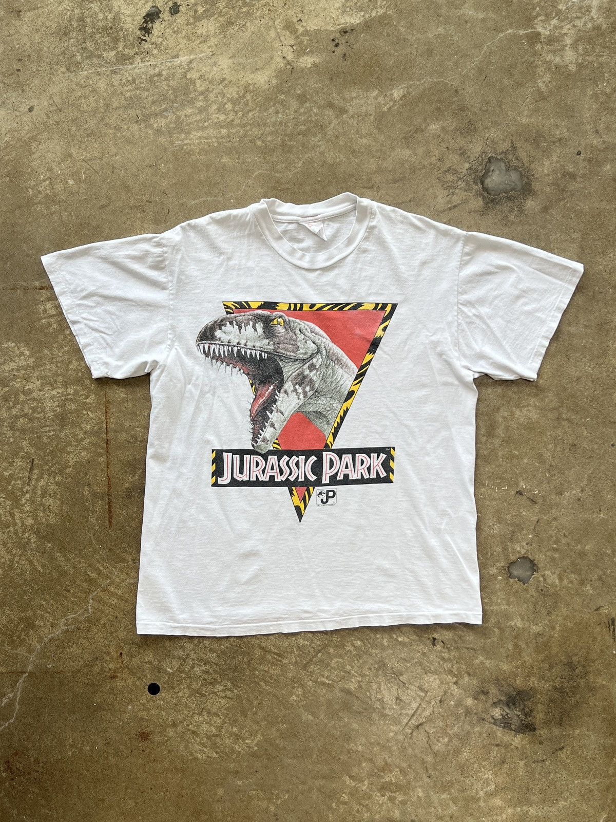 Vintage Vintage 1993 Jurassic Park T-Rex Dinosaur Movie Promo Large Size US L / EU 52-54 / 3 - 2 Thumbnail