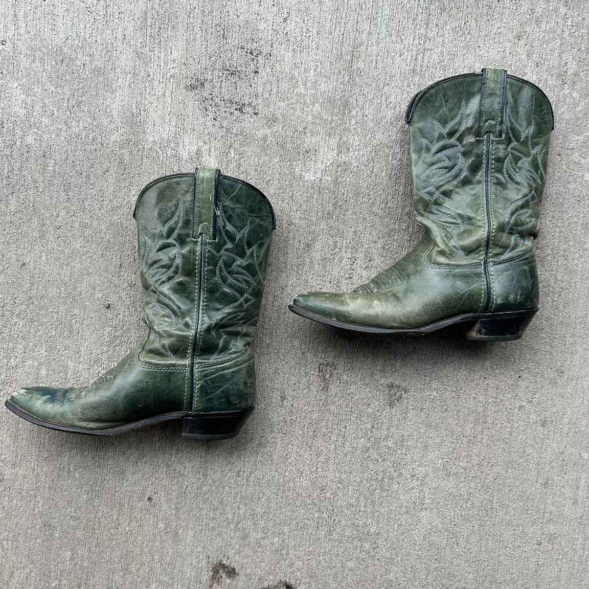 Vintage Vintage western emerald green cow girl boots Size US 6 / IT 36 - 1 Thumbnail