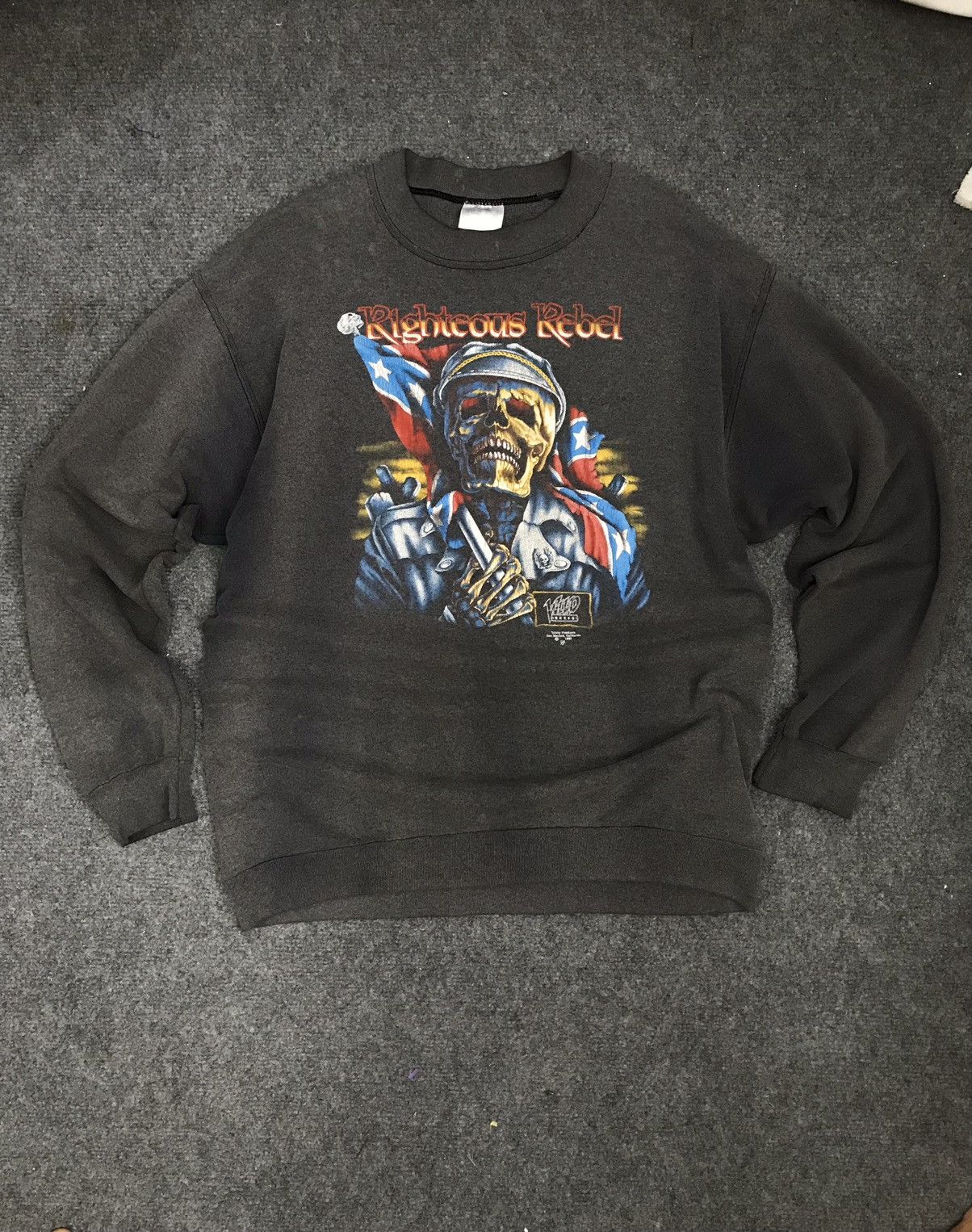 Vintage vintage faded righteous rebel sweatshirt Size US L / EU 52-54 / 3 - 1 Thumbnail