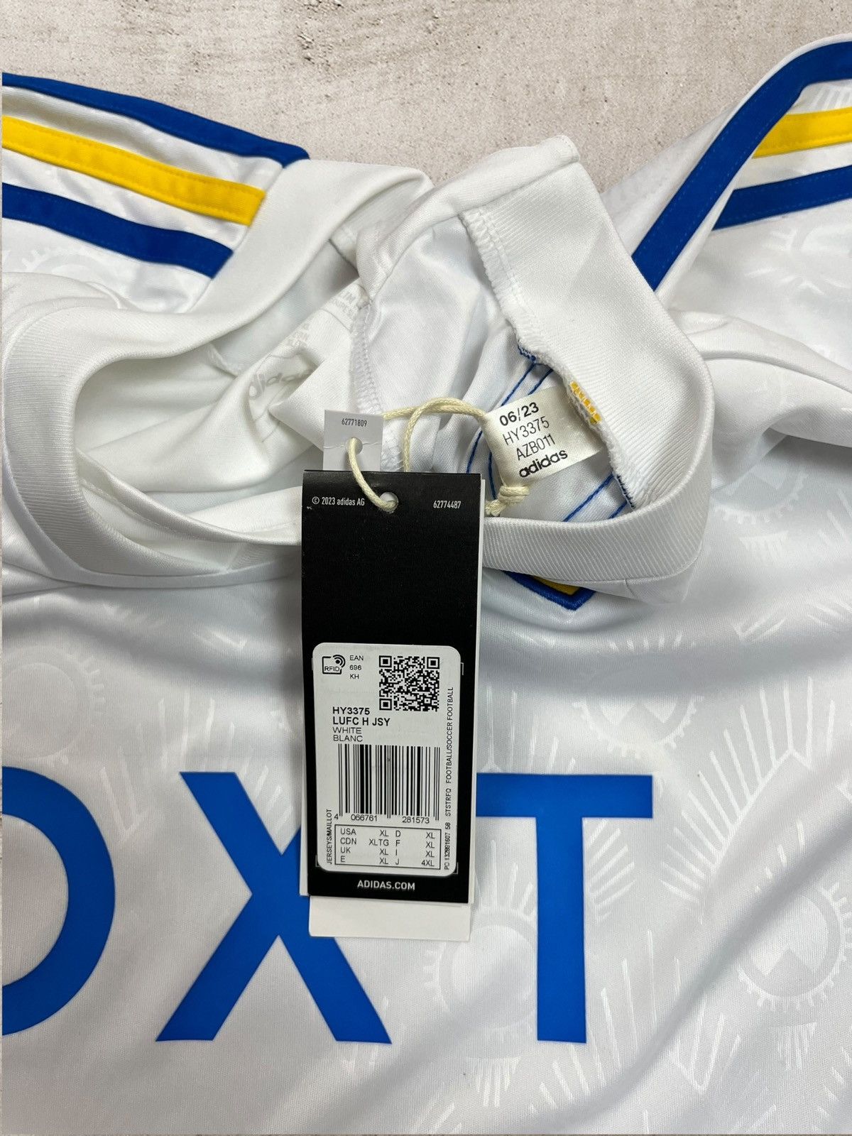 Adidas Adidas Leeds United Home 2023/24 Jersey Football Size US XL / EU 56 / 4 - 5 Thumbnail
