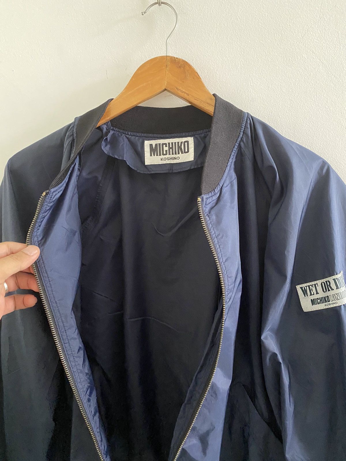 Issey Miyake Rare MICHIKO KOSHINO betwing bomber jacket nice designer Size US M / EU 48-50 / 2 - 10 Thumbnail