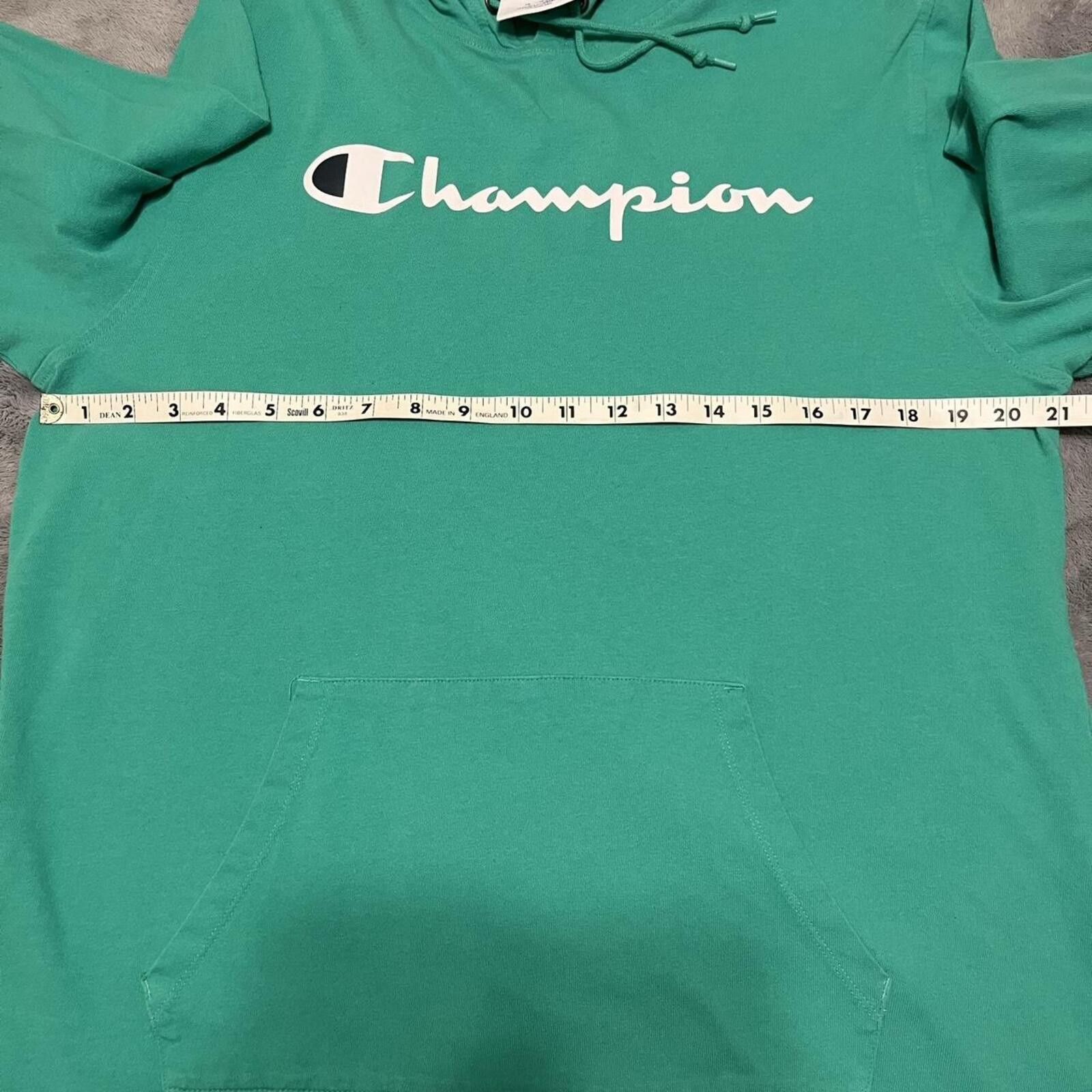 Champion Champions Authentic Outerwear Green Hoodie Size US L / EU 52-54 / 3 - 3 Thumbnail