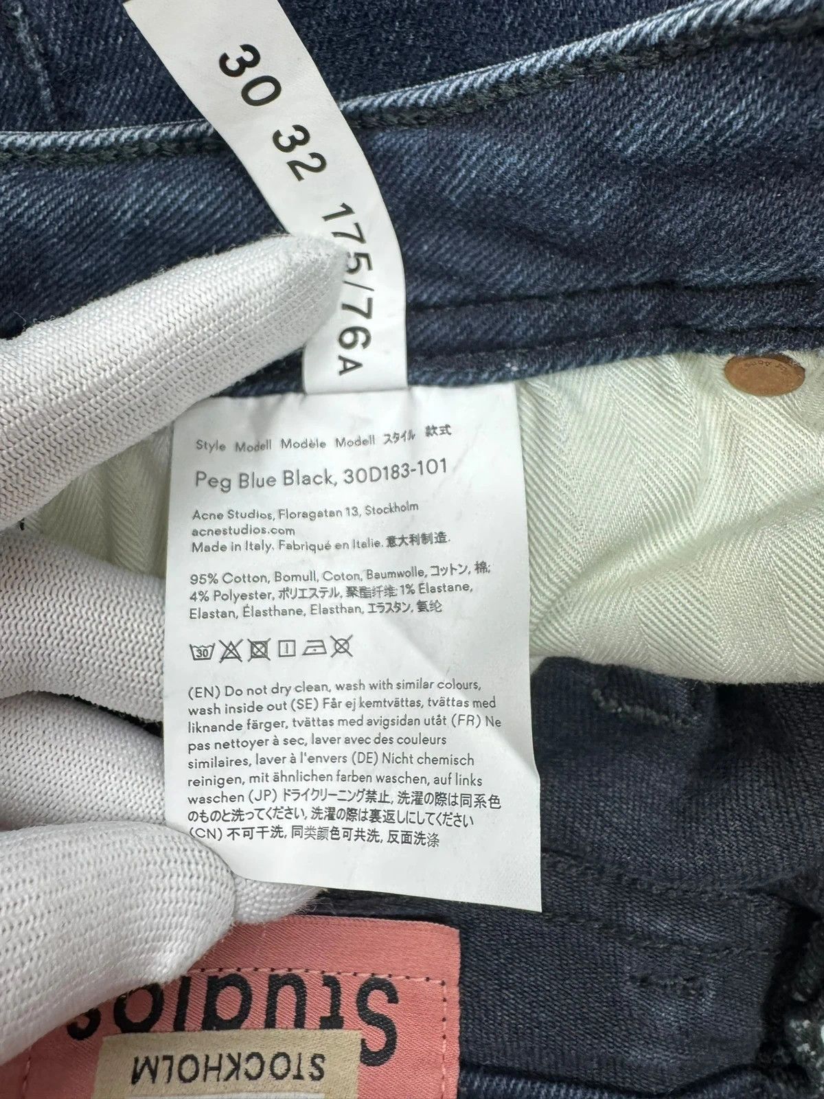 Acne Studios Acne Studios Peg Jeans Skinny size 30 x 32 Size 30" / US 8 / IT 44 - 12 Thumbnail