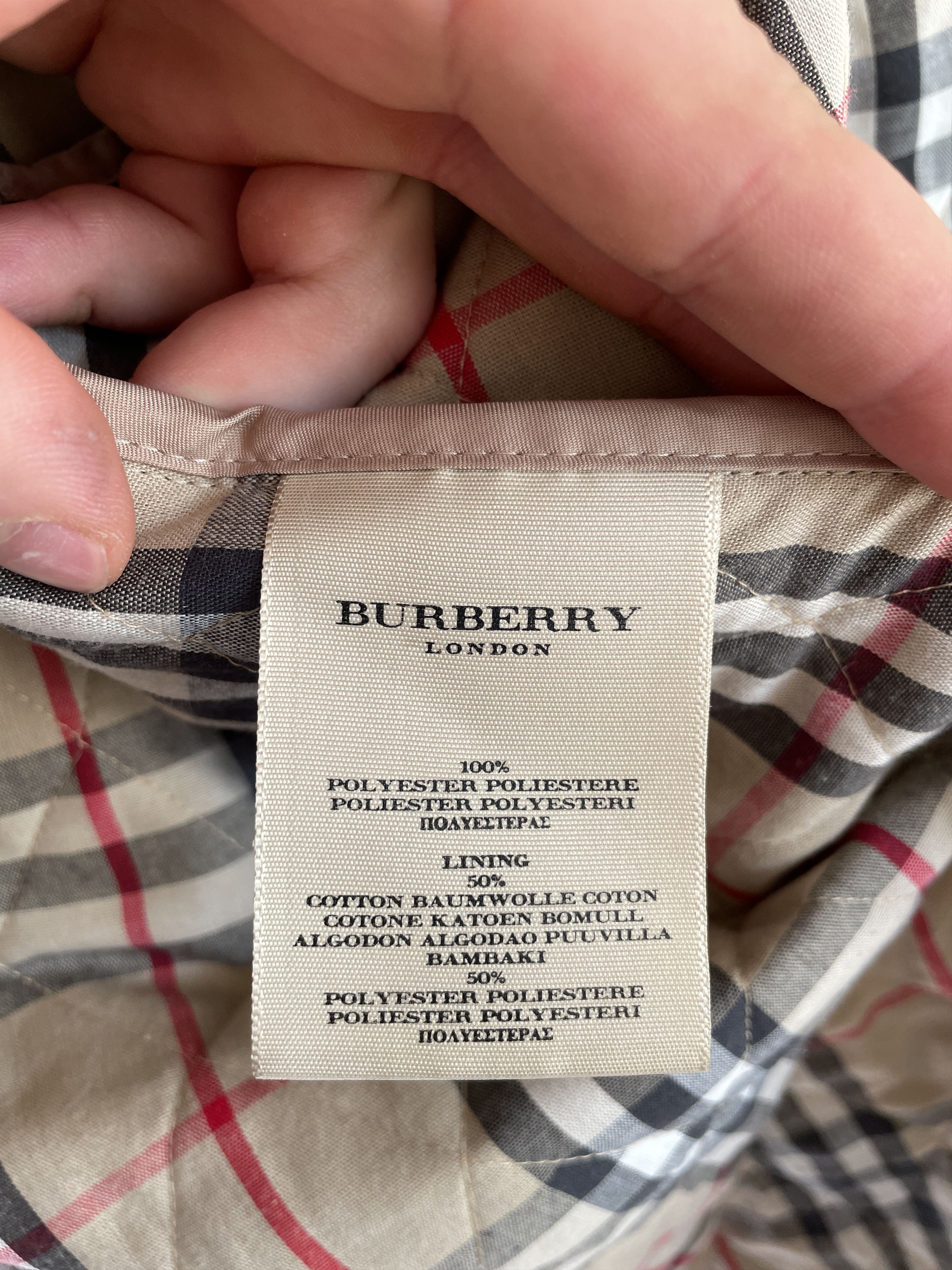 Burberry Burberry Beige Diamond Quilted Jacket Button Nova Check Size M / US 6-8 / IT 42-44 - 6 Thumbnail