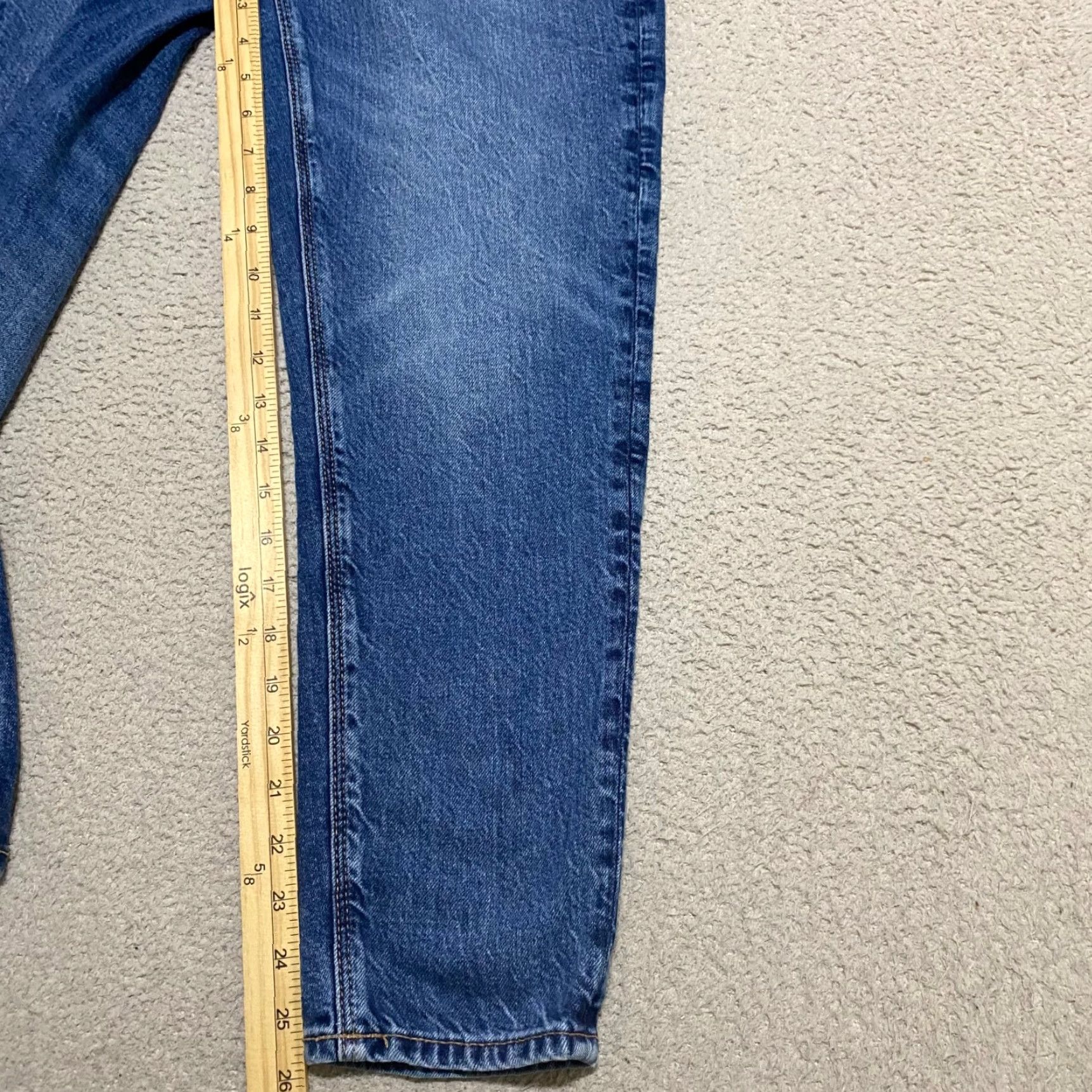 American Eagle Outfitters American Eagle Outfitters Jeans Women Mom Jean Blue Denim Medium Wash High Rise 0 with Stretch 5-Pocket Design Womens Jeans Size 25" / US 0 / IT 36 - 6 Thumbnail