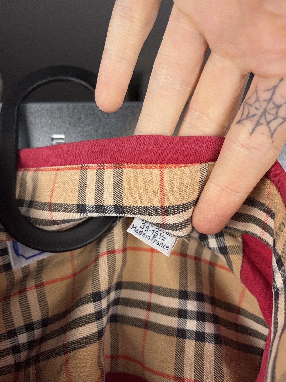Burberry × Vintage Vintage Burberry made in France nova check button up shirt Size US L / EU 52-54 / 3 - 6 Thumbnail