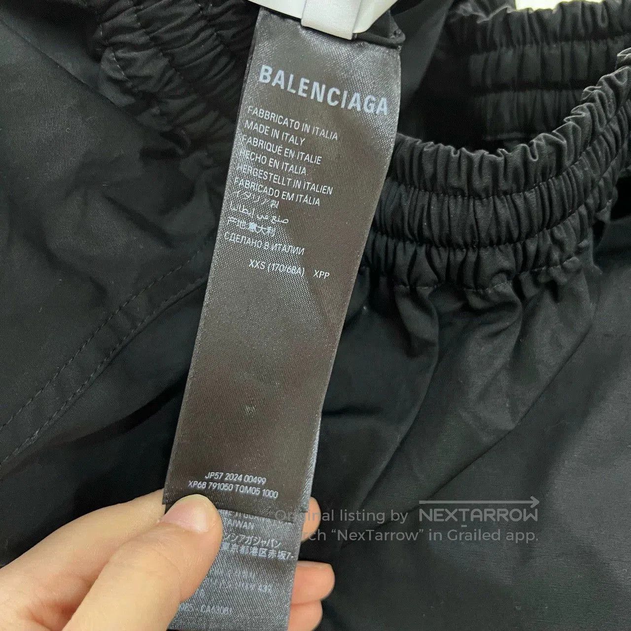 Balenciaga Balenciaga Black Elastic Waist Trousers. Size US 26 / EU 42 - 4 Thumbnail