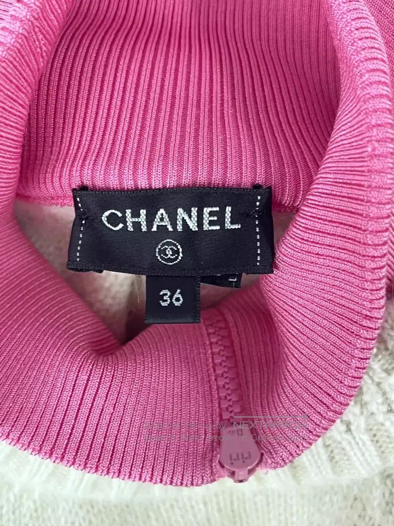 Chanel Chanel Ski series fake two-piece white sweater Size XS / US 0-2 / IT 36-38 - 4 Thumbnail
