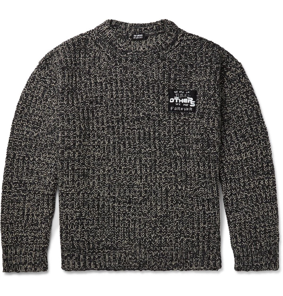 Raf Simons o1y0325 Logo Crewneck Sweater in Grey Size US S / EU 44-46 / 1 - 1 Thumbnail