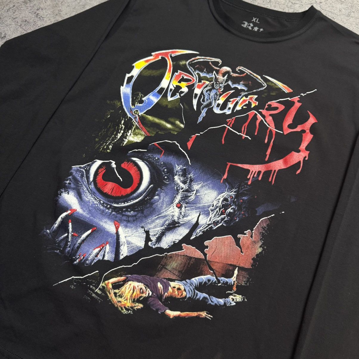 Band Tees Rare Obituary Longsleeve T-Shirt Size US XL / EU 56 / 4 - 3 Thumbnail