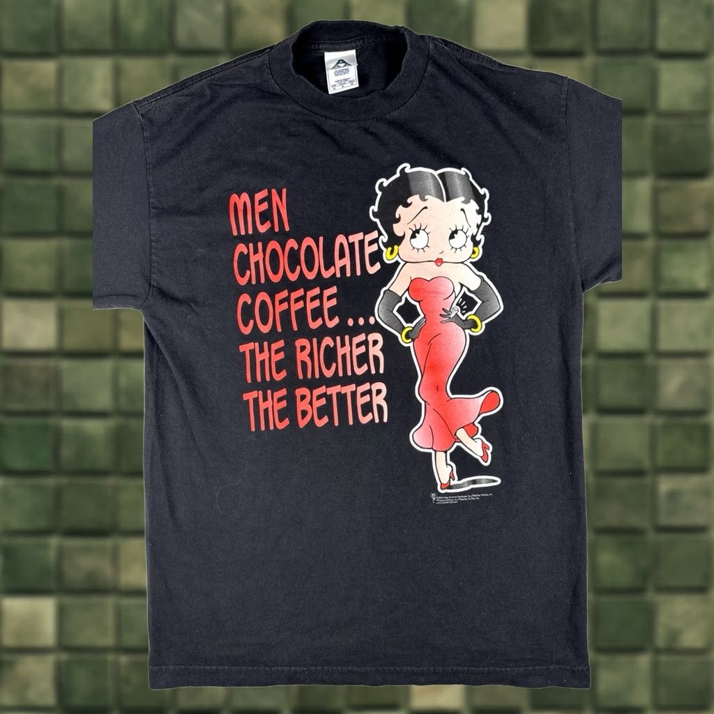 AAA VINTAGE Betty Boop Shirt Mens 2006 Black M Short Sleeve Cotton Graphic Tee Size US M / EU 48-50 / 2 - 1 Thumbnail