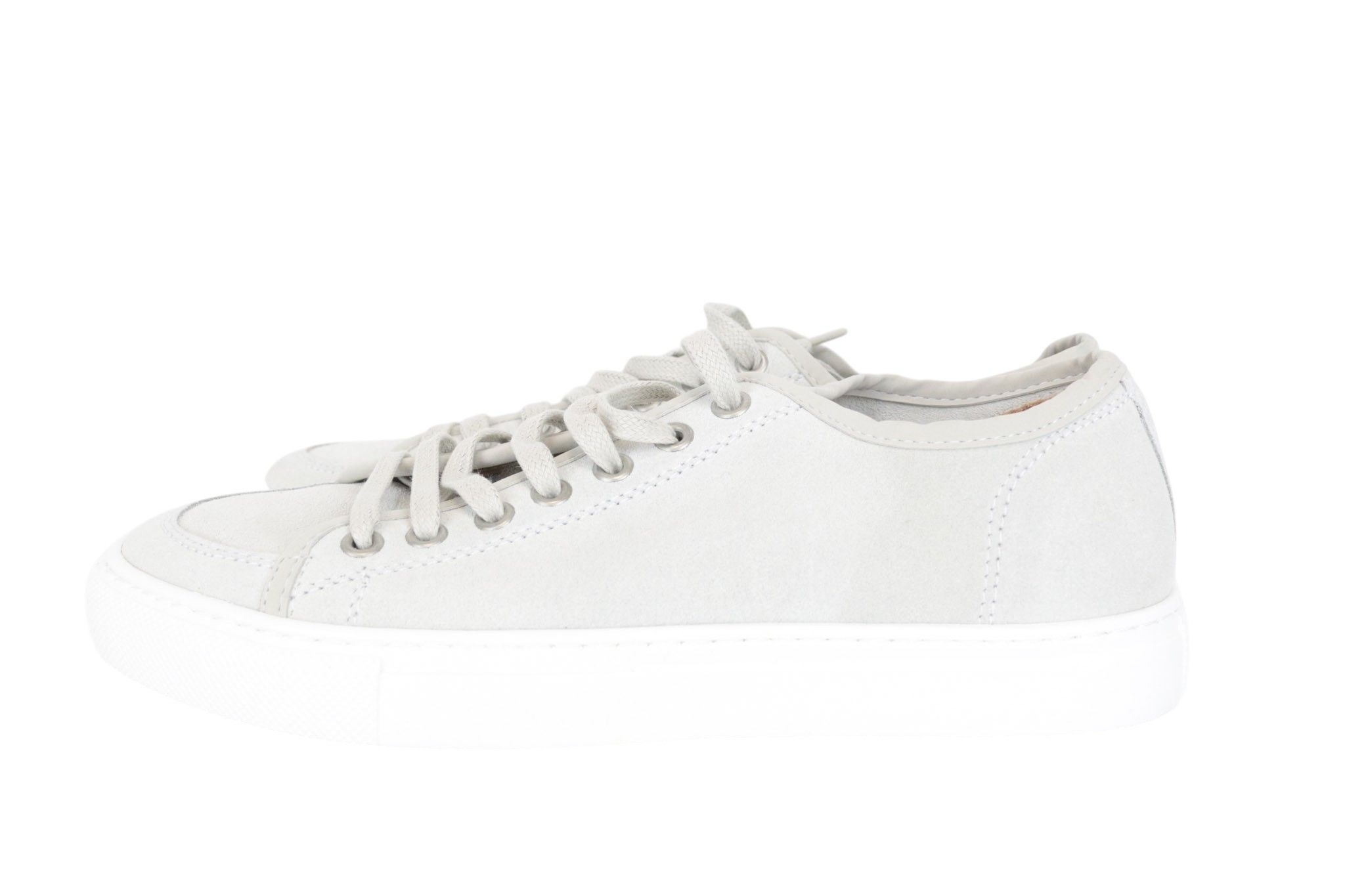 Suitsupply EU39 Grey Off-White Leather Sneakers 67441 Size US 6 / EU 39 - 5 Thumbnail