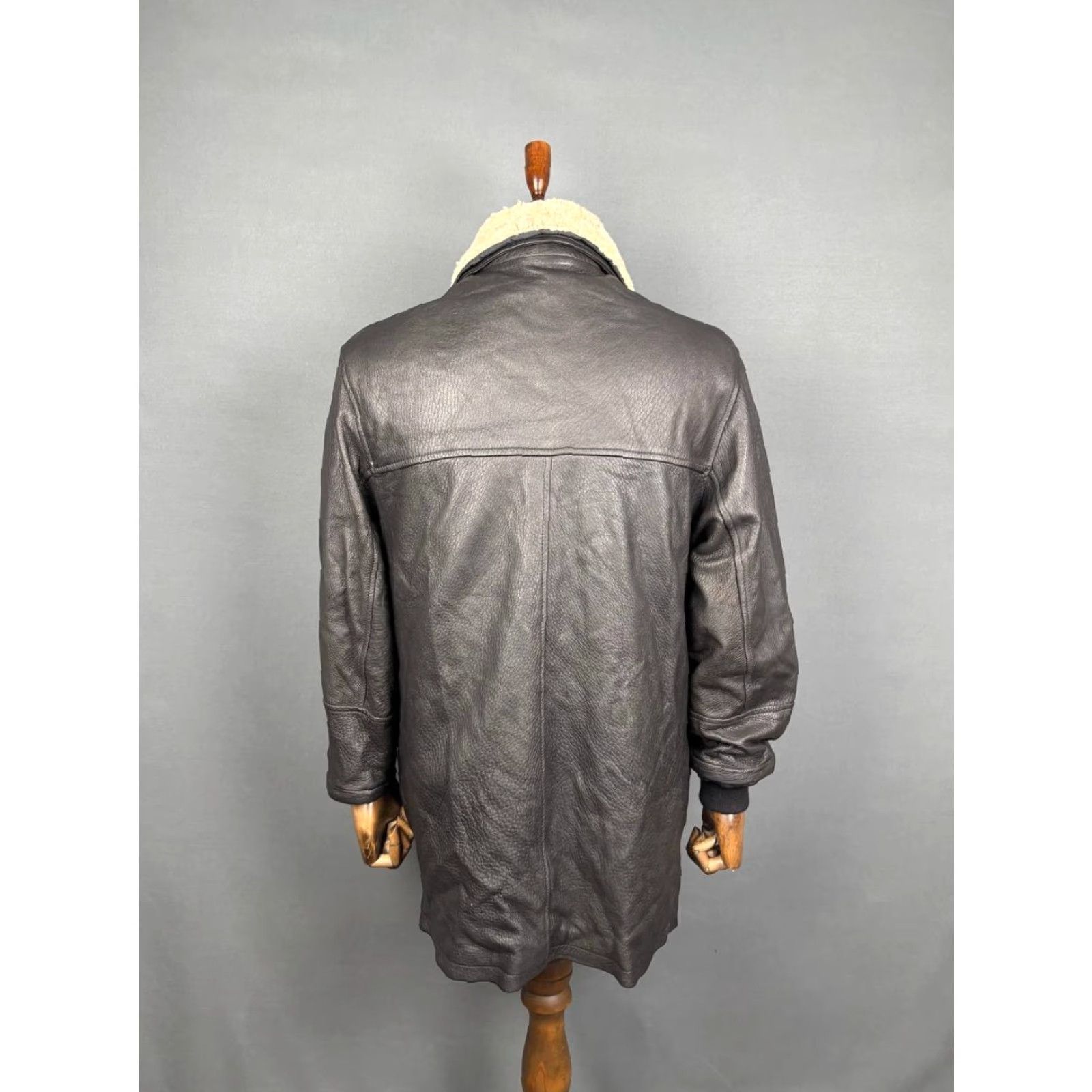 BMW BMW Jacket Mens Leather Black M Acetate Lining Breathable Full Zip Button Up Regular Unisex? Size US M / EU 48-50 / 2 - 2 Thumbnail