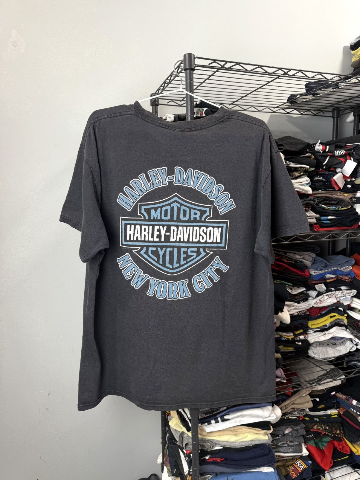 Harley Davidson Vintage 2001 Harley Davidson New York T Shirt Size US L / EU 52-54 / 3 - 2 Thumbnail