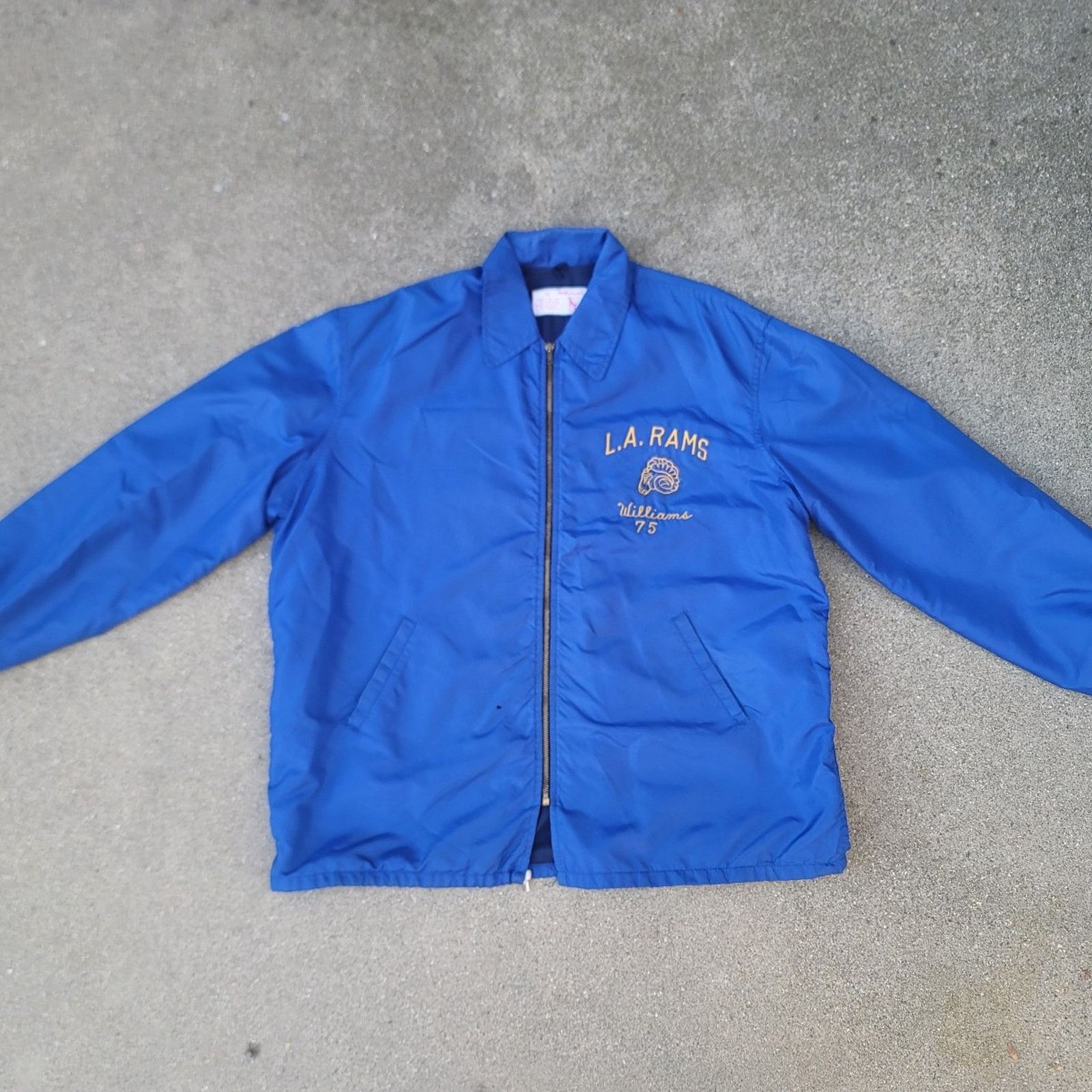 NFL Vtg 70s LA Rams John Williams Game Worn Sideline Jacket NFL Size US XXL / EU 58 / 5 - 2 Thumbnail