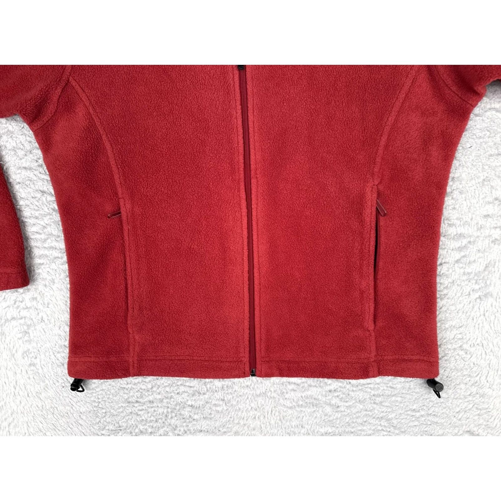 Vintage Columbia Jacket Womens M Red Fleece Full Zip Pockets Outdoor Hiking Warm Size M / US 6-8 / IT 42-44 - 5 Thumbnail