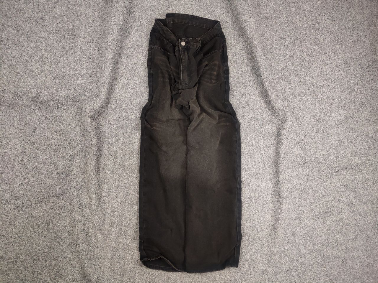 VTG Balenci x Rick Owens Y2K Style Baggy Dark Faded Jeans