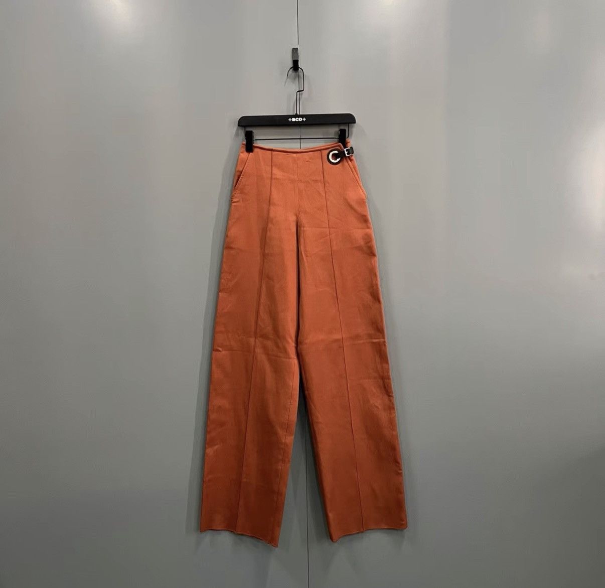 Hermes HERMES Orange Wide-Leg Pants J41 Size 24" / US 00 / IT 34 - 1 Thumbnail
