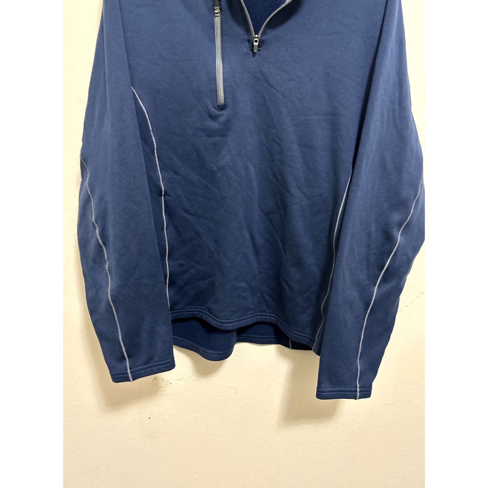 Peter Millar Peter Millar Crown Sport Sweater Mens L 1/4 Zip Blue Gray Pullover Golf Sports Shirt Size US L / EU 52-54 / 3 - 3 Thumbnail