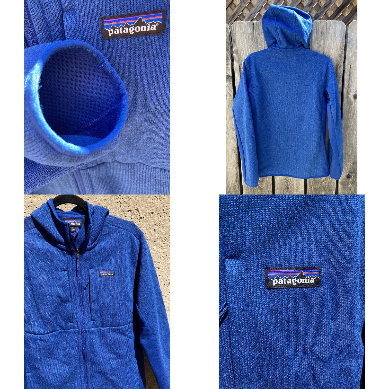 Patagonia Men's Patagonia Blue Solid Full-Zip Hoodie M Double Breast Pocket Poly Stretch Hoodie Size US M / EU 48-50 / 2 - 8 Thumbnail