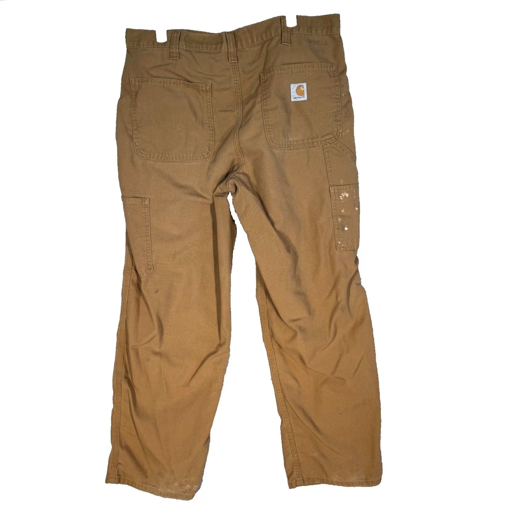 Carhartt Carhartt Carpenter Pants Mens 34 x 30 Brown Canvas Dungaree Fit Workwear Size US 34 / EU 50 - 2 Thumbnail