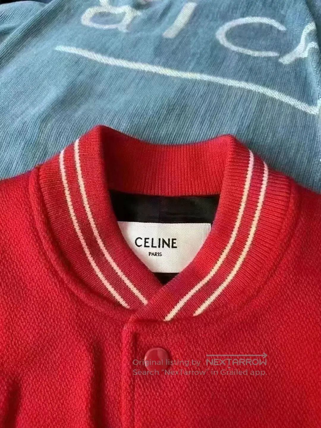 Celine Celine Gold Letter Baseball Jacket. Size XS / US 0-2 / IT 36-38 - 2 Thumbnail