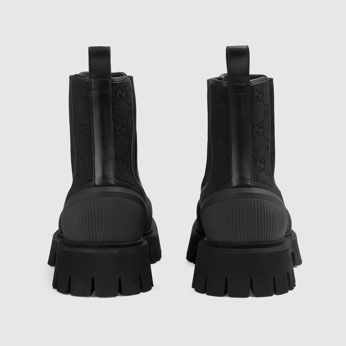 Gucci o1s1wg110325 Men's GG Ankle Boots in Black Size US 9 / EU 42 - 5 Thumbnail