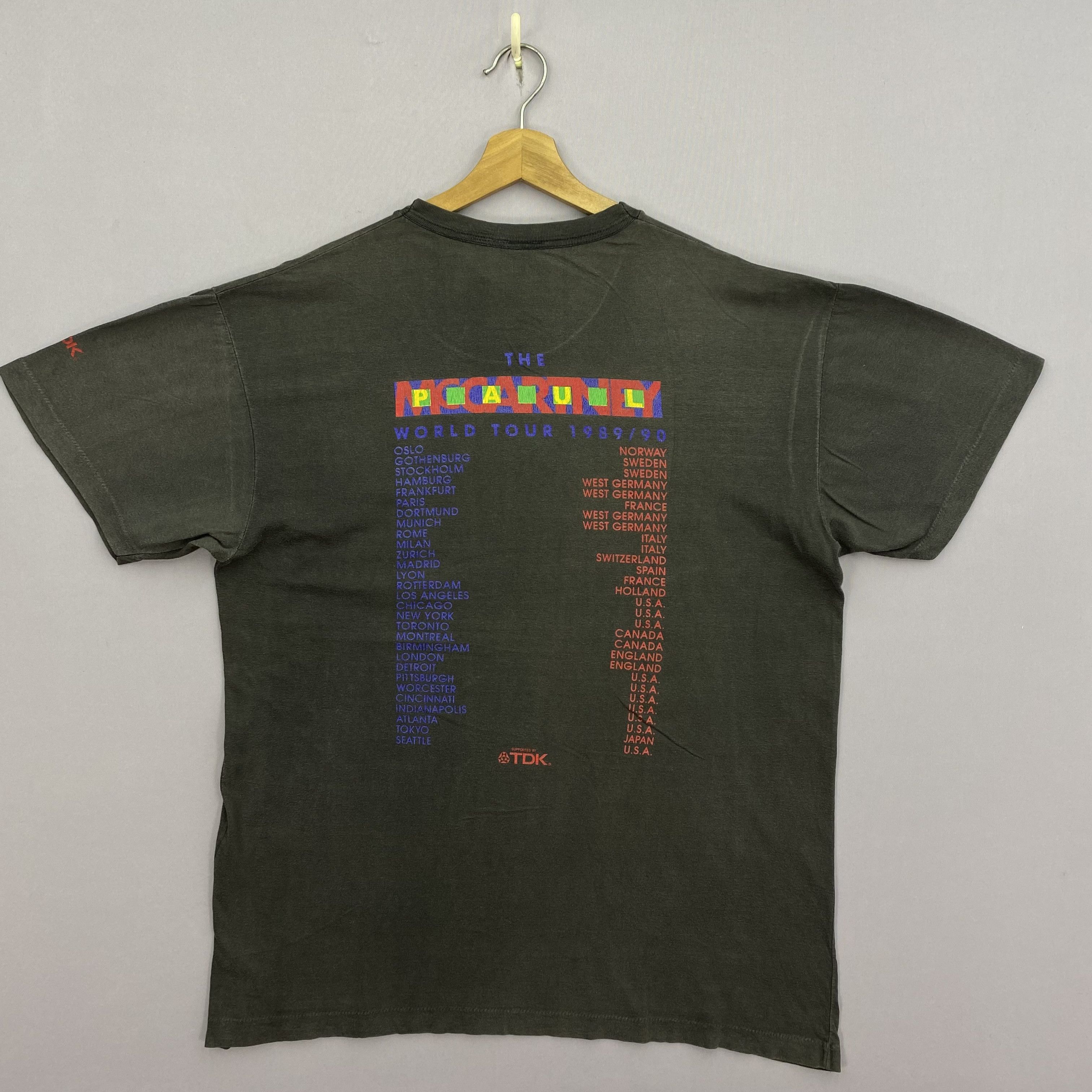 PAUL YOUNG WORLD TOUR 1987 Tシャツ フリーサイズ 人気の新作 TOUR WORLD YOUNG PAUL 1987 フリーサイズ Tシャツ