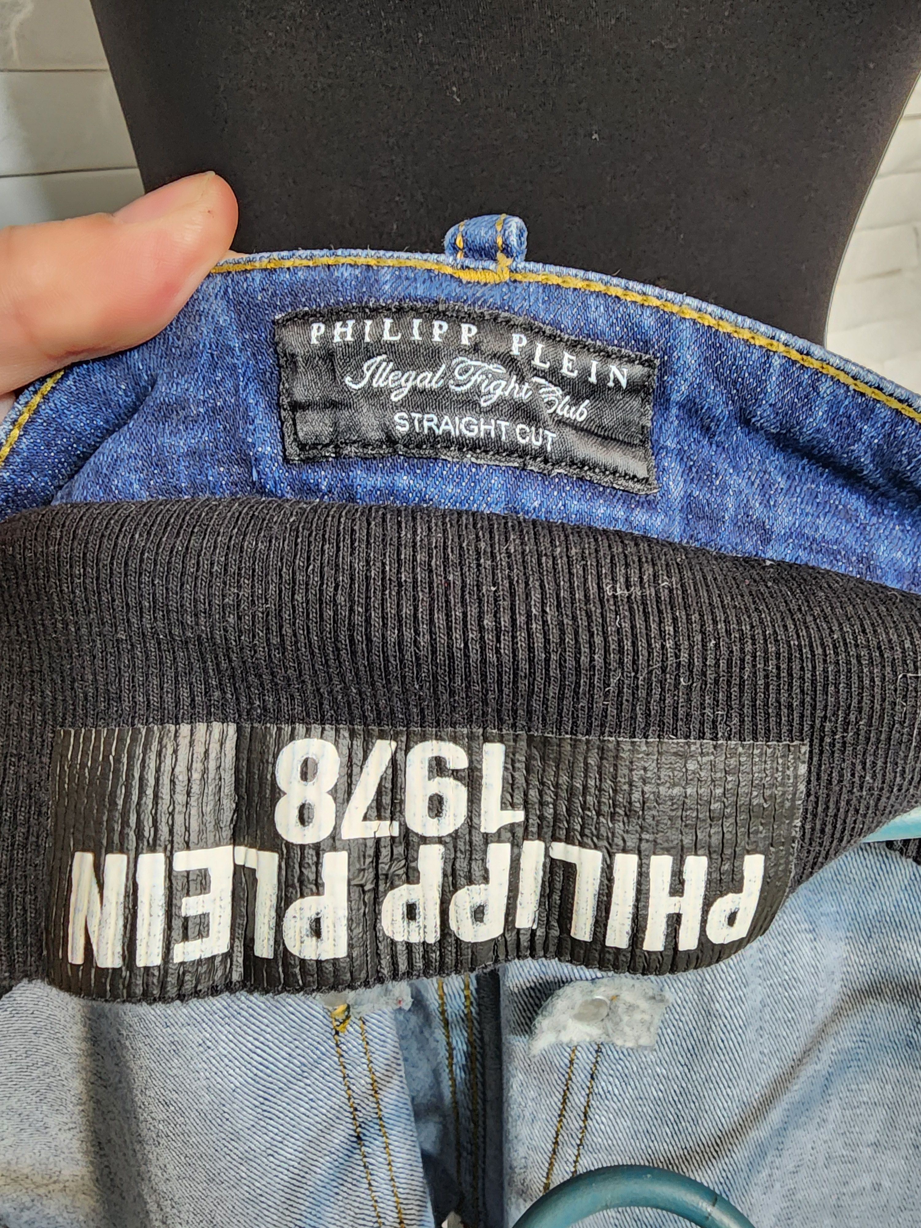 Philipp Plein Blue Denim Jeans Mens: Cotton Fabric, Mid-Rise Size US 36 / EU 52 - 9 Thumbnail