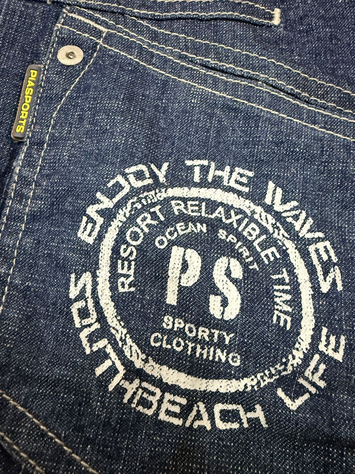Japanese Brand Piasports Sporty Clothing Denim Jacket Size US M / EU 48-50 / 2 - 5 Thumbnail