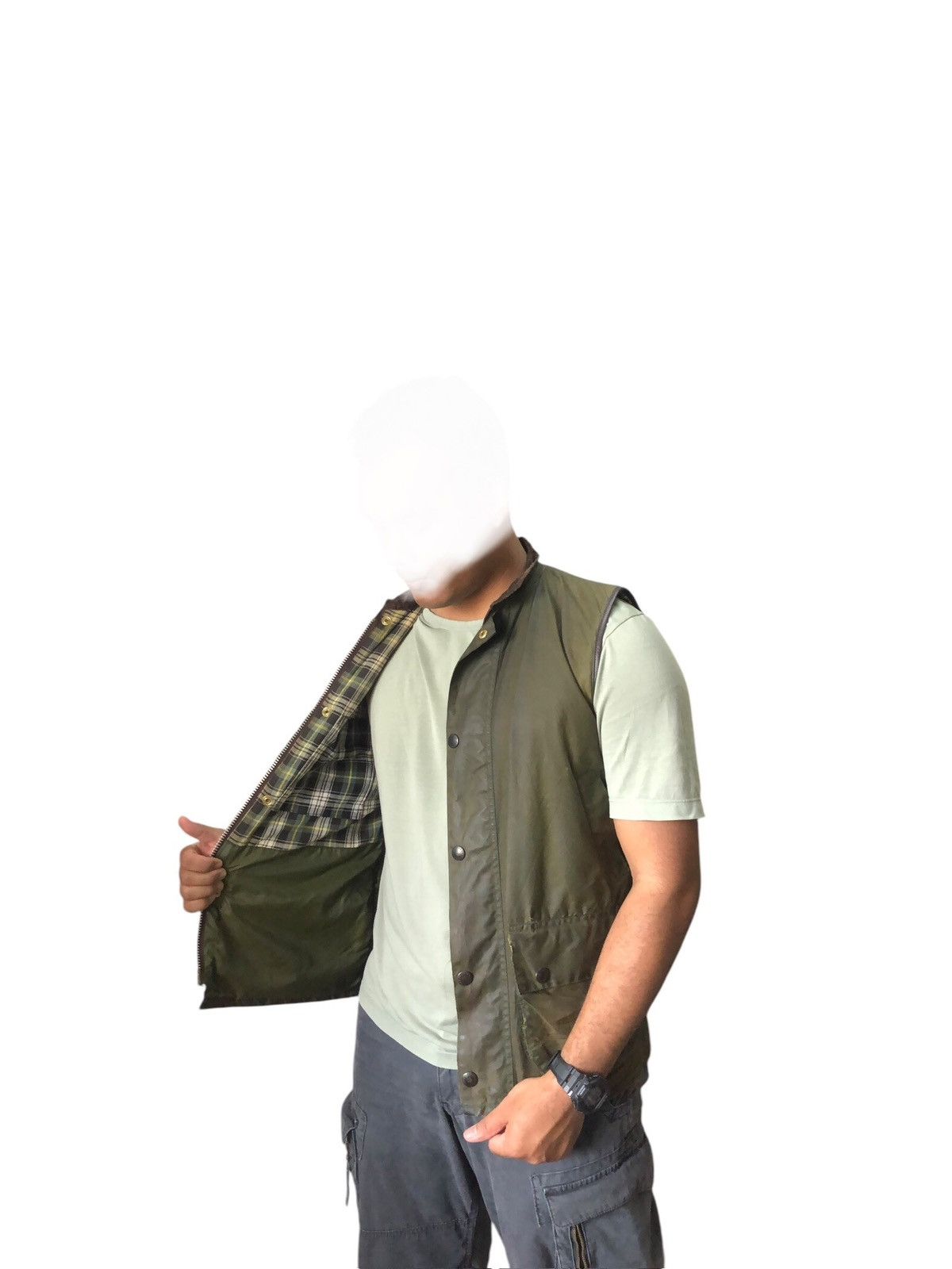 Barbour Nice❗️Vintage Barbour Distressed Wax Vest Jacket Size US S / EU 44-46 / 1 - 4 Thumbnail