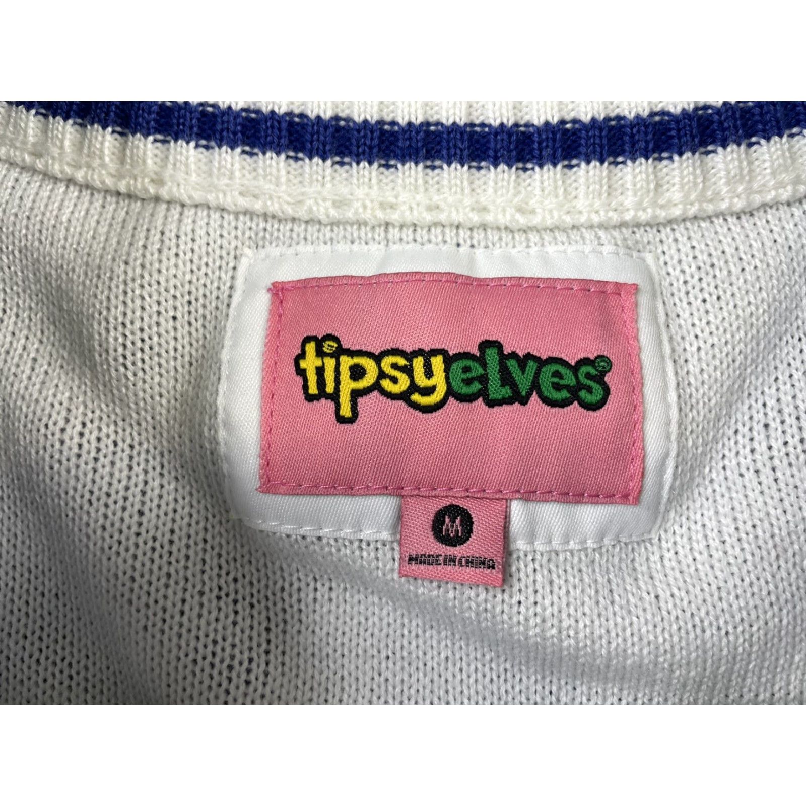 Vintage TIPSY ELVES MEN'S SNOWMAN NOSE THIEF UGLY CHRISTMAS SWEATER MEDIUM Size US M / EU 48-50 / 2 - 2 Thumbnail