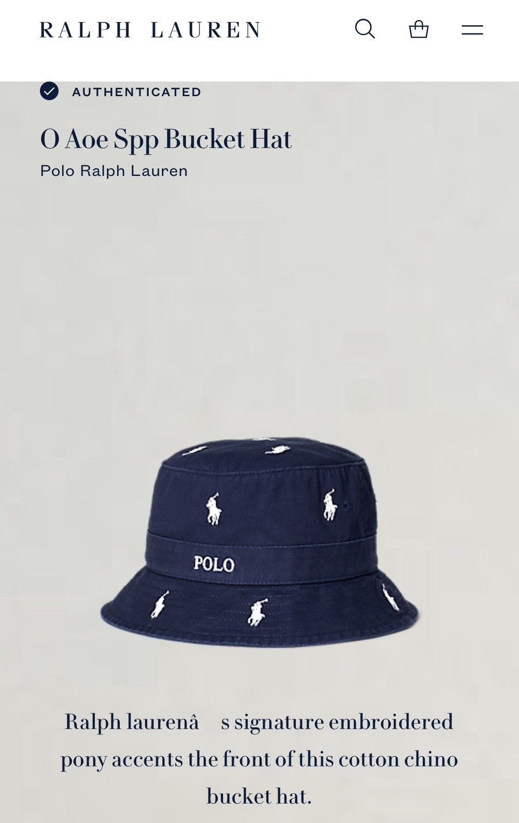 Polo Ralph Lauren × Ralph Lauren Polo Ralph Lauren Multi Pony Scattered Logo Beach Bucket Hat Size ONE SIZE - 4 Thumbnail
