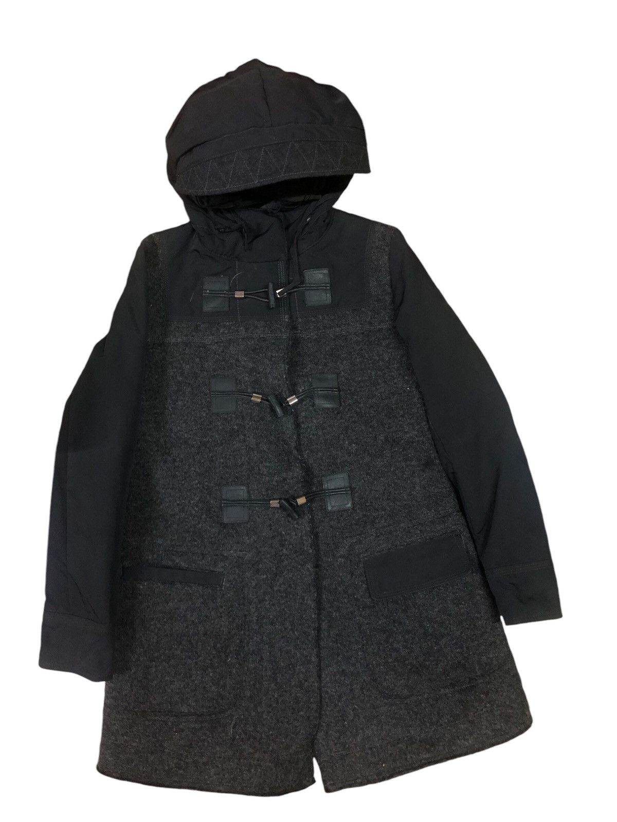 Marithe + Francois Girbaud Marithe Francois Girbaud Wool Blend Hooded Jacket Size S / US 4 / IT 40 - 1 Thumbnail