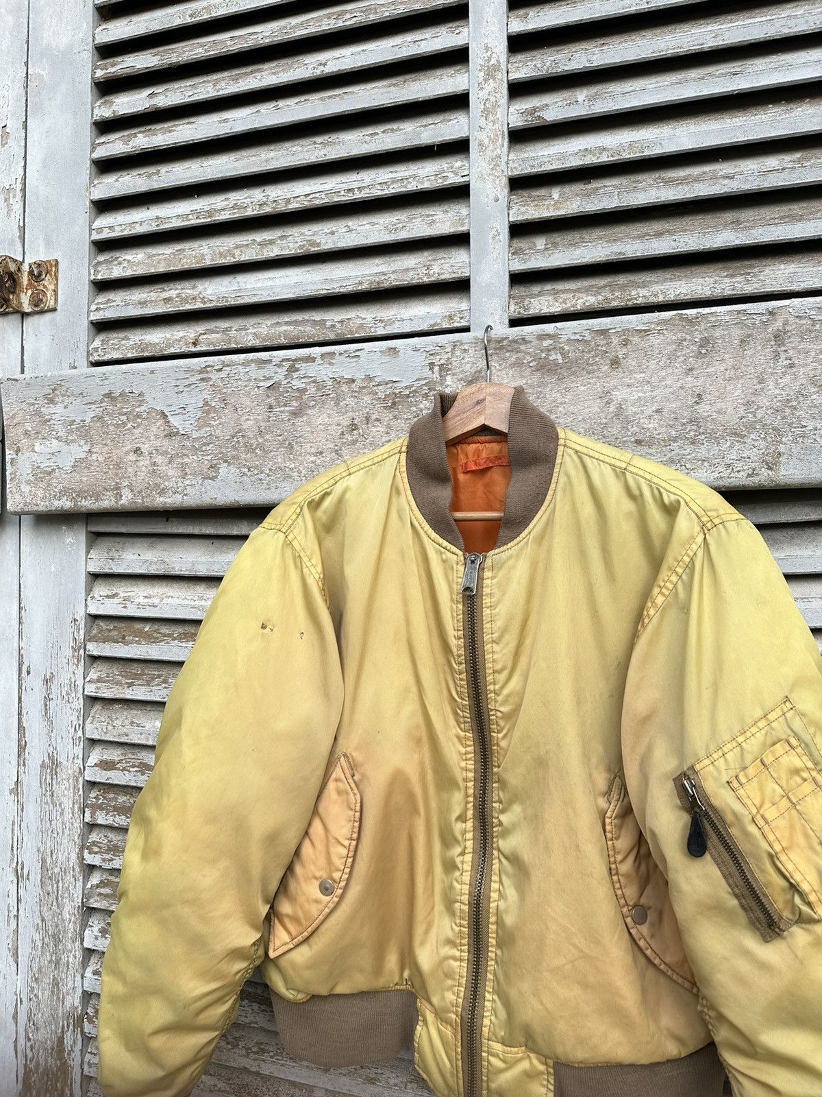 🪖Vintage THRASHED MA1 Man Intermediate Westop Bomber Jacket