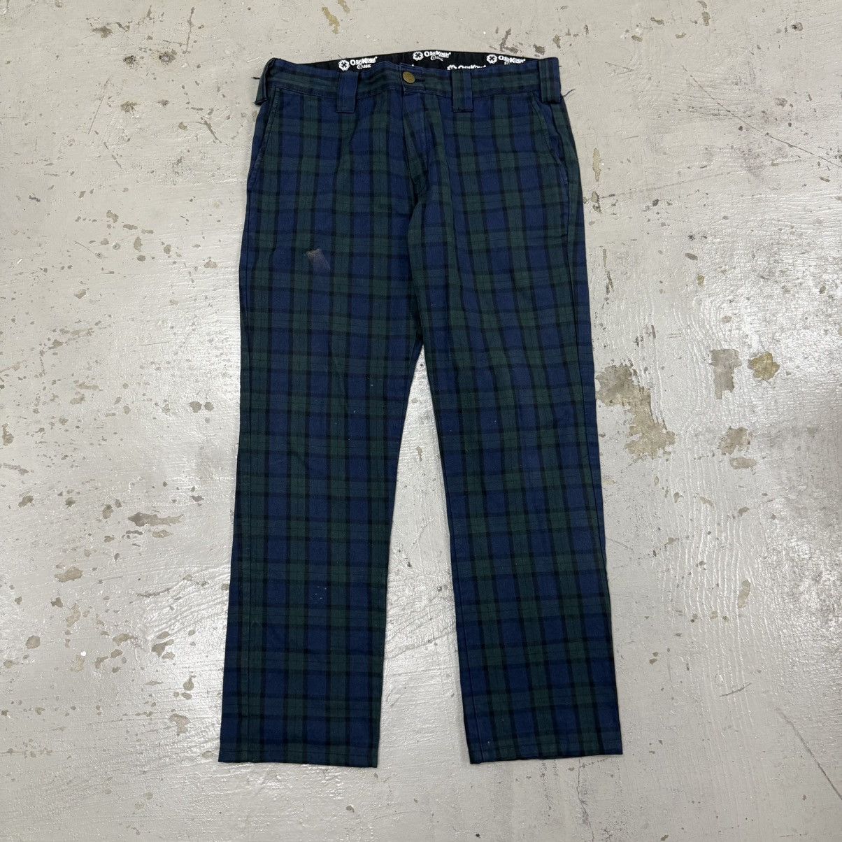 Oshkosh Vintage Oshkosh Tartan Plaid Trousers Riot Punk Size US 35 - 1 Thumbnail