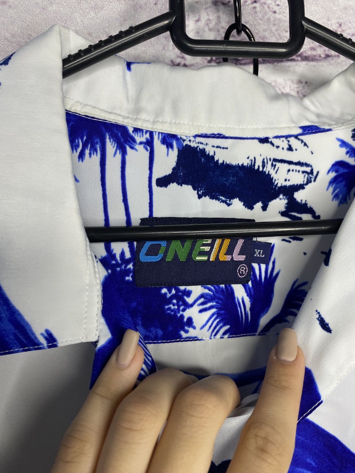 O'Neill 🌊Mens Shirt Short Sleeve Oneill Size M Blue 🌊 Size US XL / EU 56 / 4 - 4 Thumbnail