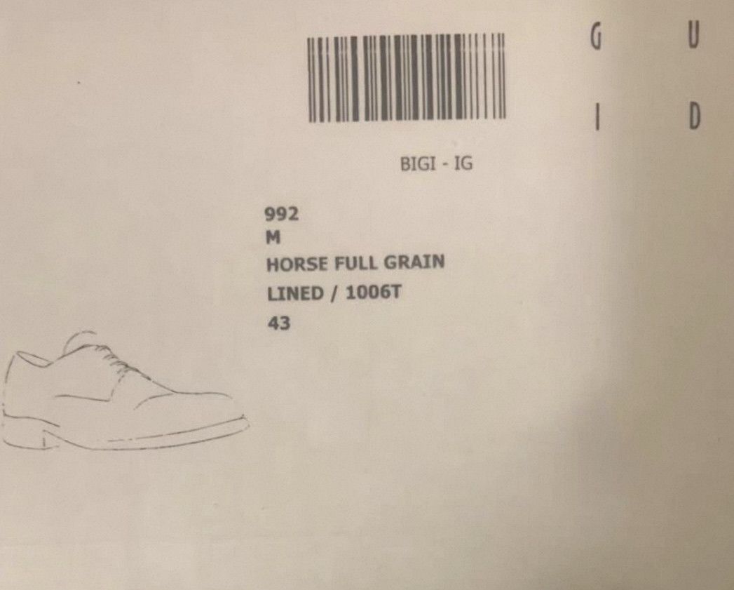 Guidi Guidi size uk8.5 992 soft horse leather derby-2506 Size US 9 / EU 42 - 6 Thumbnail