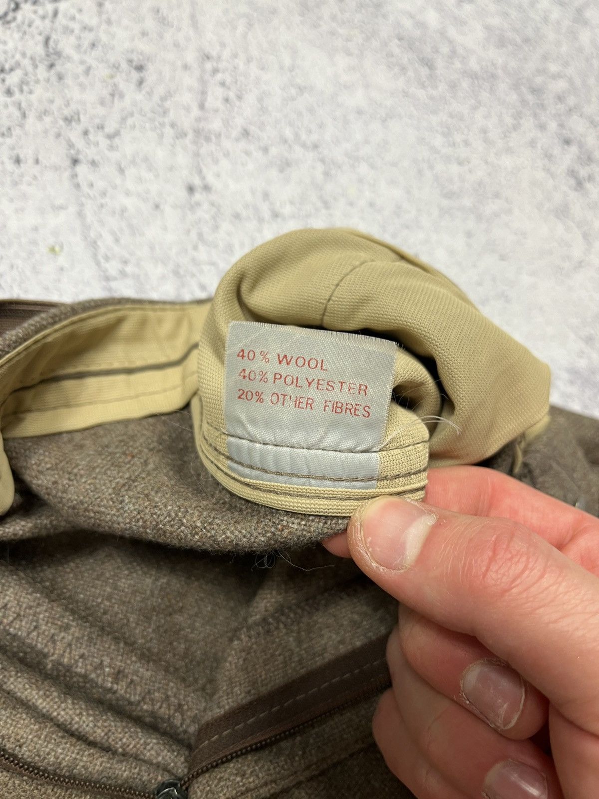 Vintage Vintage 90’s Made In UK Classic Wool Old Money Style Pants Size US 30 / EU 46 - 12 Thumbnail
